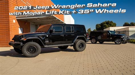 Mopar 2 Inch Lift Kit Install for 2021 Jeep Wrangler Sahara - YouTube