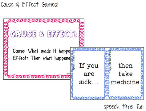 Cause & Effect Games!! - Speech Time Fun: Speech and Language Activities