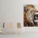Lion Abstract Wall Art Canvas Lion Wall Art Lion Canvas Wall - Etsy