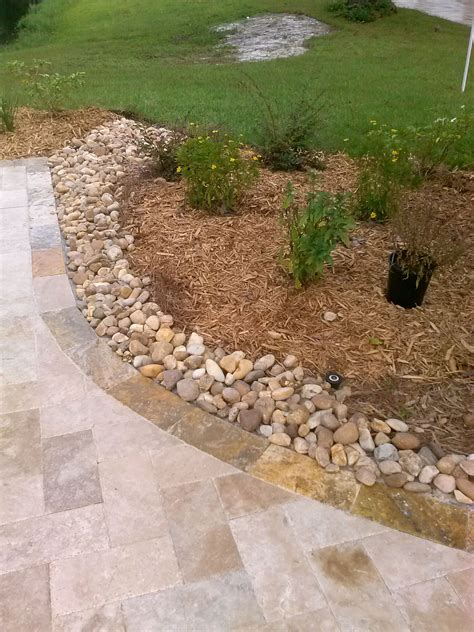 Loading... | Landscaping with rocks, River rock landscaping, Backyard landscaping