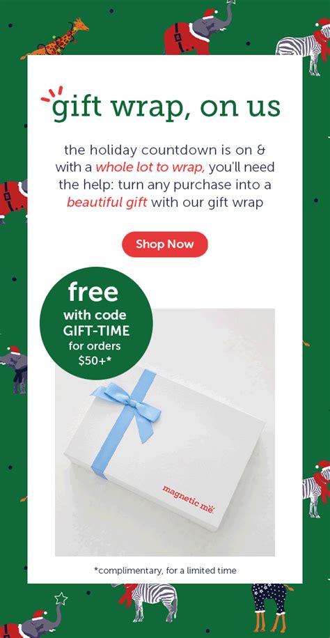 christmas countdown 🎁 free gift wrap - Magnetic Me