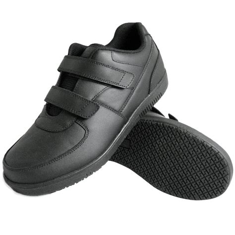 Genuine Grip 2030 Men's Size 13 Wide Width Black Leather Hook and Loop ...