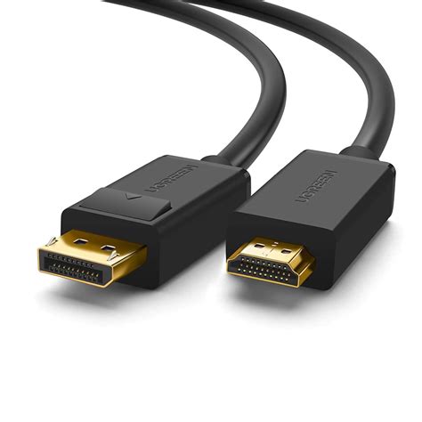 UGREEN 4K UHD DP to HDMI Cable Male to Male Displayport to HDMI Video Cable DisplayPort to HDTV ...