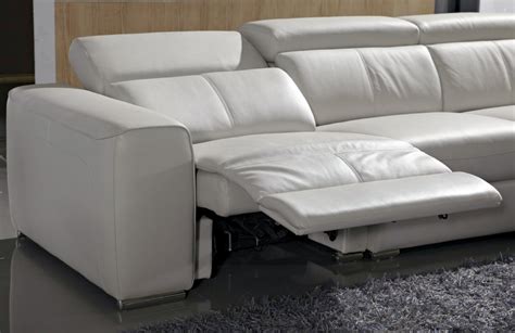 Canapé d'angle double relax cuir de buffle italien de luxe 7/8 places ...