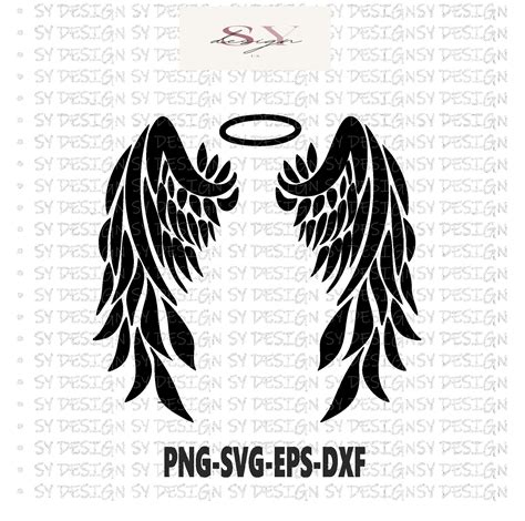 Angel Wings Clip Art, Cartoon Angel Wings, Svg Free Files, Free Svg ...