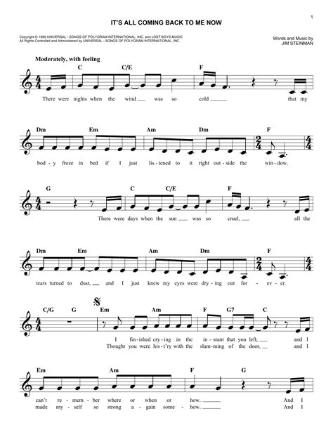 Celine Dion I Love You Sheet Music Notes, Chords Download Printable Keyboard (Abridged) PDF ...