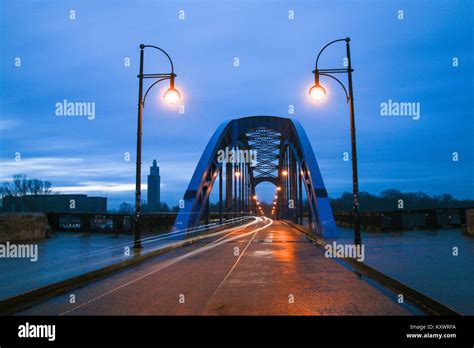 Bridge over the River Elbe in Magdeburg Stock Photo - Alamy