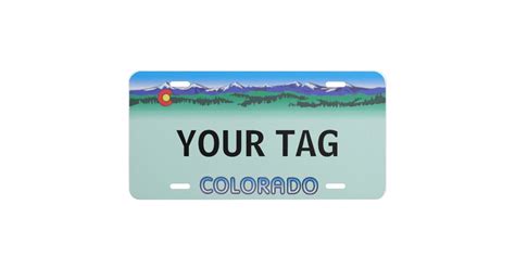 Colorado Modern License Plate | Zazzle