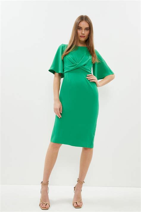 Coast Drape Detail Pencil Dress [Coast22072423] - £54.01 : Coast Womens ...