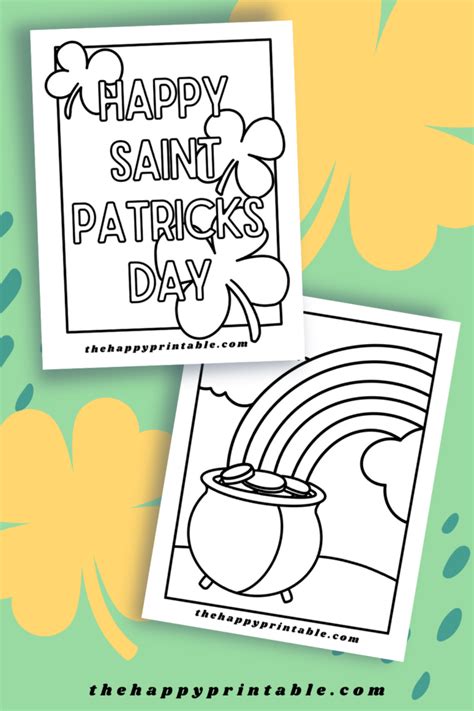 St. Patrick’s Day Coloring Pages | The Happy Printable