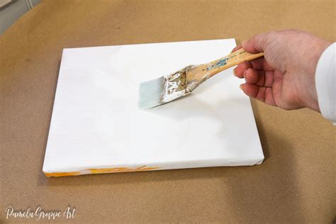 How to Gesso Canvas for better paintings - Pamela Groppe Art