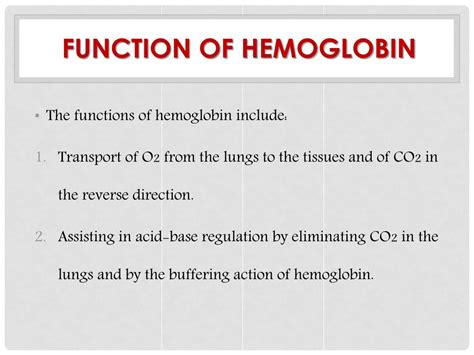 PPT - hemoglobin PowerPoint Presentation, free download - ID:6540385