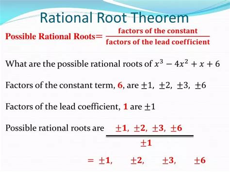 PPT - Rational Root Theorem PowerPoint Presentation, free download - ID:2383998