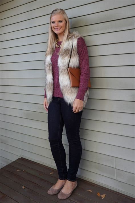 Cozying Up in a Faux Fur Vest