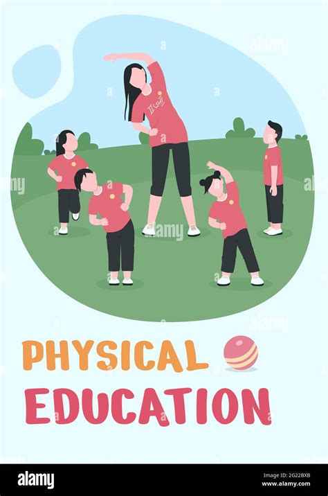 Physical education poster flat vector template Stock Vector Image & Art - Alamy