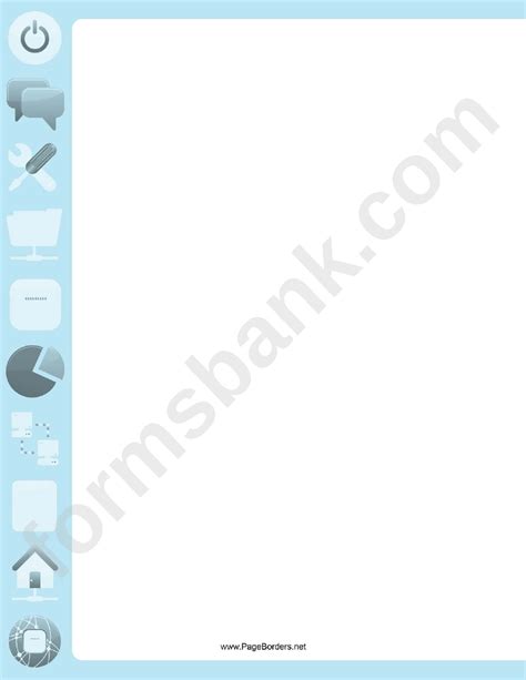 Computer Border printable pdf download