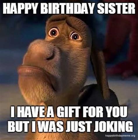 👩 50 Funniest Happy Birthday Sister Meme - Birthday Meme