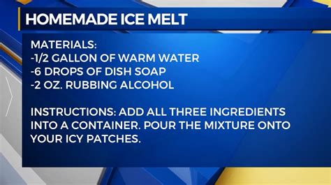 No deicer or salt? Homemade ice melt with three items - ABC 36 News