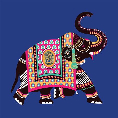 Ornamental Style elephant illustrations for a wedding cards | Elephant art, Elephant ...