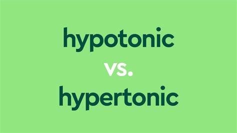 Hypotonic vs. Hypertonic vs. Isotonic: Learn The Contrasts | Dictionary.com