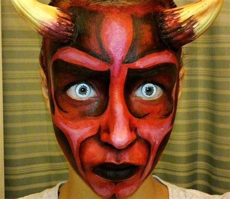 devil face art painting - Google Search | heaven and hell | Pinterest