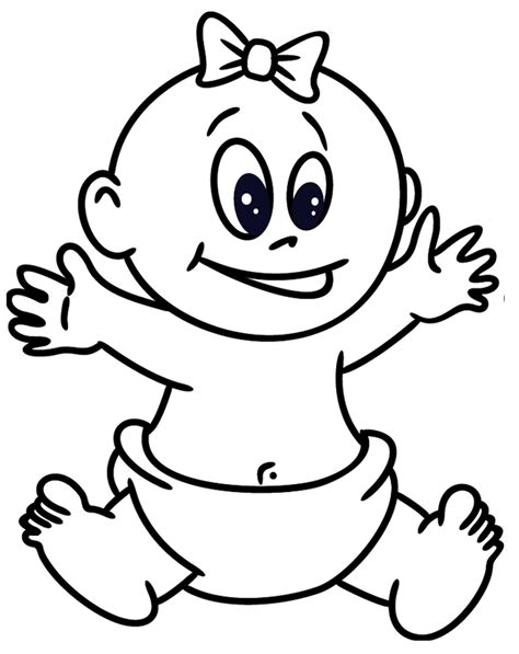 Free Free Baby Clipart Black And White, Download Free Free Baby Clipart ...