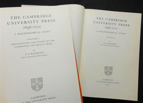 The Cambridge University Press 1696-1712, A Bibliographical Study ...