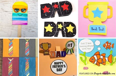 25+ Easy Father's Day Cards for Kids to Make - Projects with Kids