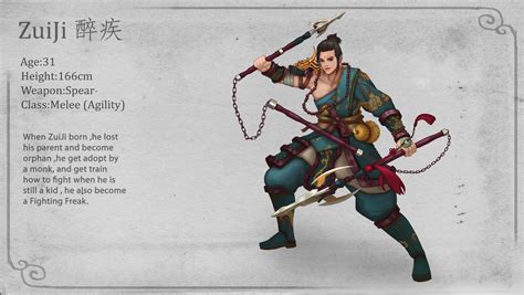 ArtStation - Chinese Warrior Character Concept Art - Zui Ji 醉疾