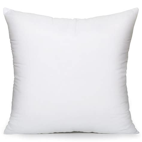 Acanva Hypoallergenic Pillow Insert Form Cushion Sham Stuffer, Square, 16" L x 16" W - Walmart.com