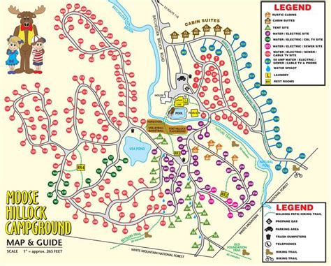 Moose Hillock Camping Resorts - White Mountains, New Hampshire Map