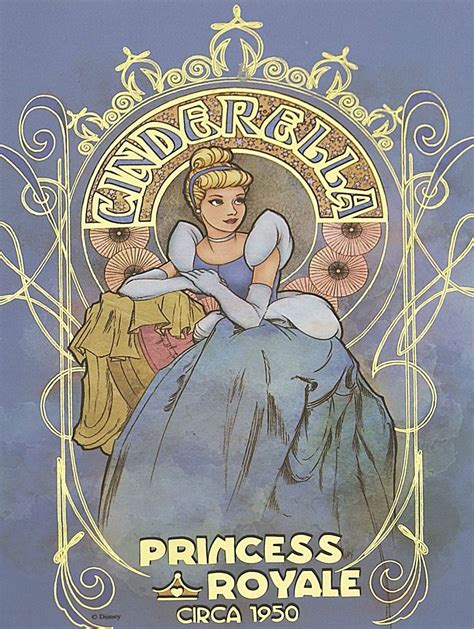 Art Nouveau + Disney - Parte 3: Fanarts de "The Art Of The Disney Princess" | Disney, Askungen, Barn