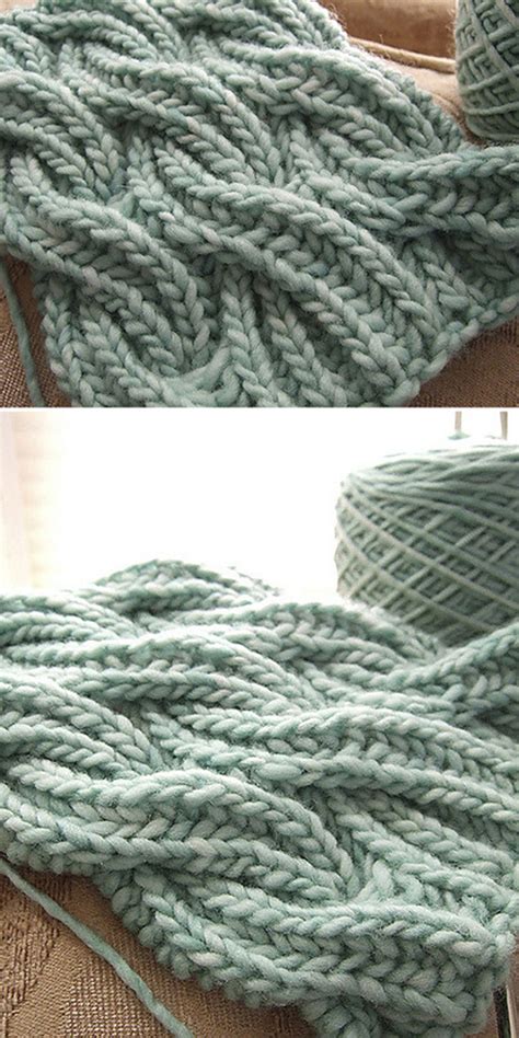 Amazing Knitting: Reversible Cabled Brioche Stitch Scarf - Free Pattern