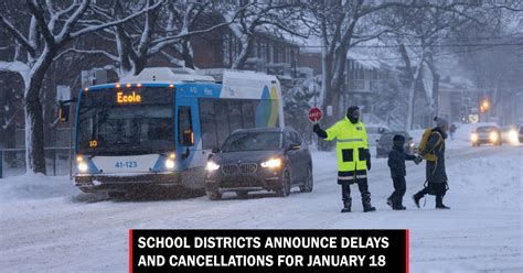 School districts announce delays and cancellations for January 18 - Lynnwood Times