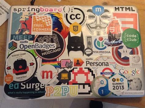 Laptop stickers - front (April 2014) | Doug Belshaw | Flickr