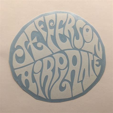 Jefferson Airplane Logo Die Cut Vinyl Sticker Classic Rock Hard Rock ...