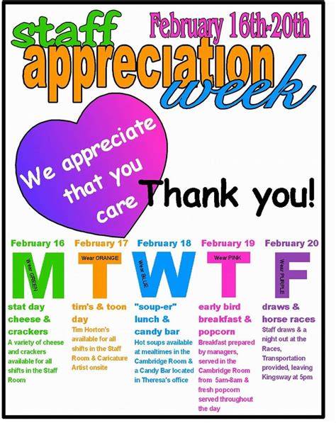 Image result for employee appreciation ideas | Staff appreciation week, Employee appreciation ...