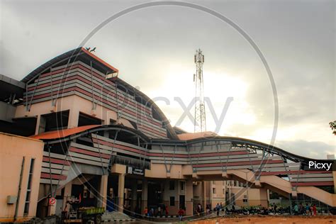 Image of Yeshwanthpur Metro Station On a dusky light-BK231711-Picxy