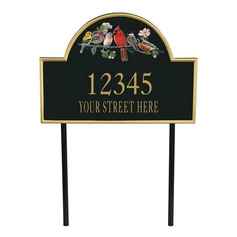 The Songbirds Personalized Address Plaque