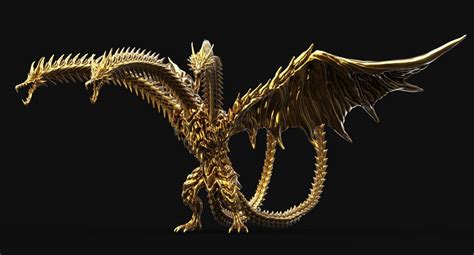 The Dude who Doodles, Planet Eater King Ghidorah Fan art model by... Godzilla Vs Gigan, Godzilla ...