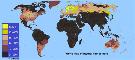 World Map of Hair Colours : r/MapPorn