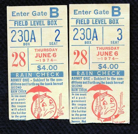 METS TICKETS | a blast from the past enjoy the all star game… | Eric ...