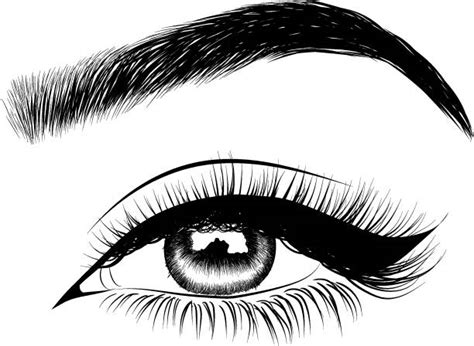 Eyebrow clipart black and white, Eyebrow black and white Transparent ...