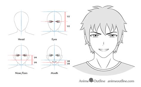 12 Anime Male Facial Expressions Chart & Tutorial - Hancock Bandayste