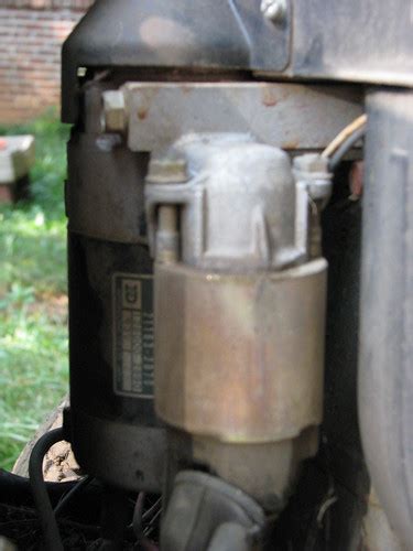 Starter and solenoid | Originally I was taking the mower apa… | Flickr