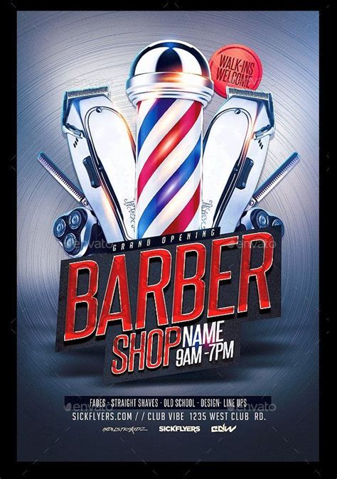 Barber Shop Flyer Free Template Awesome 27 Barbershop Flyer Template ...