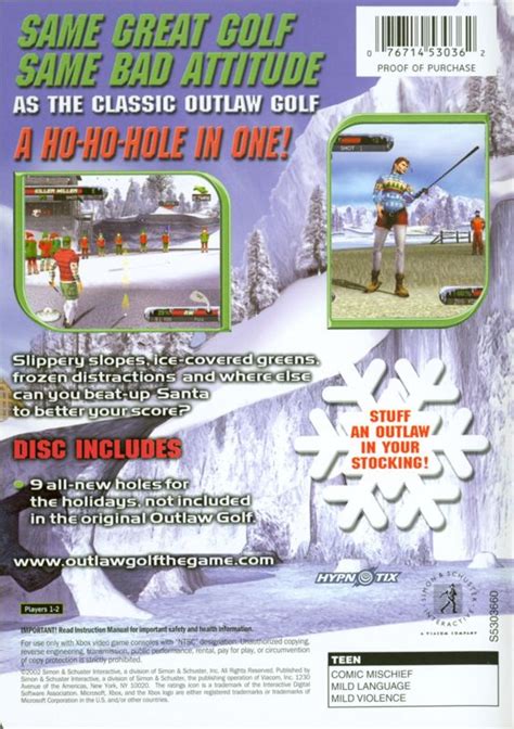 Outlaw Golf: Holiday Golf (2002) Xbox box cover art - MobyGames