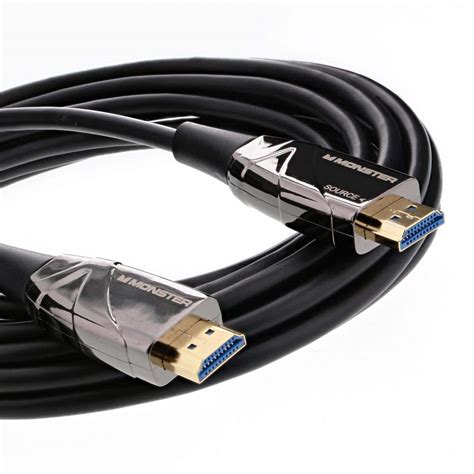 Monster 15 ft. Fiber Optic HDMI Cable WHV1-1010-BLK - The Home Depot