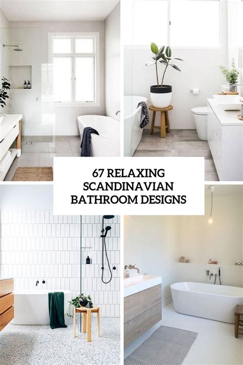 67 Relaxing Scandinavian Bathroom Designs - DigsDigs