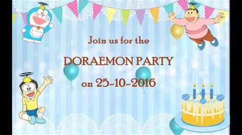 doraemon birthday invitation design invitation design free birthday - free printable doraemon ...